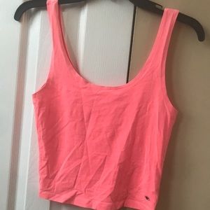 American Eagle Neon pink Crop Top